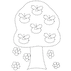 Tracing for preschool coloring page_image