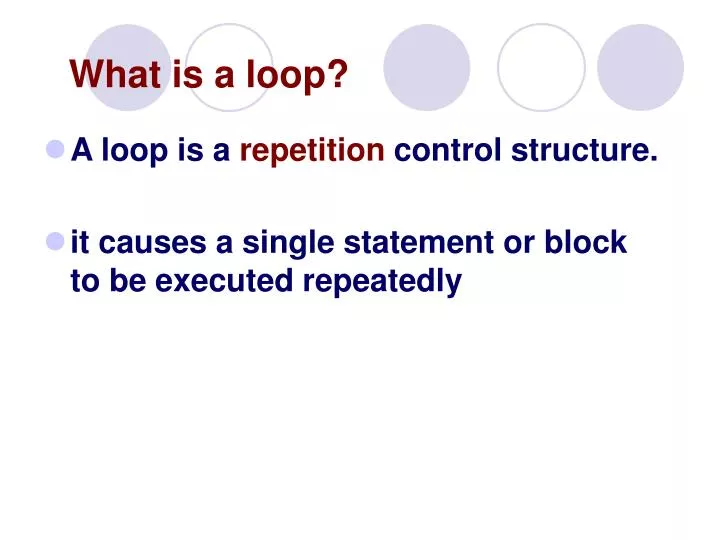 what is a loop