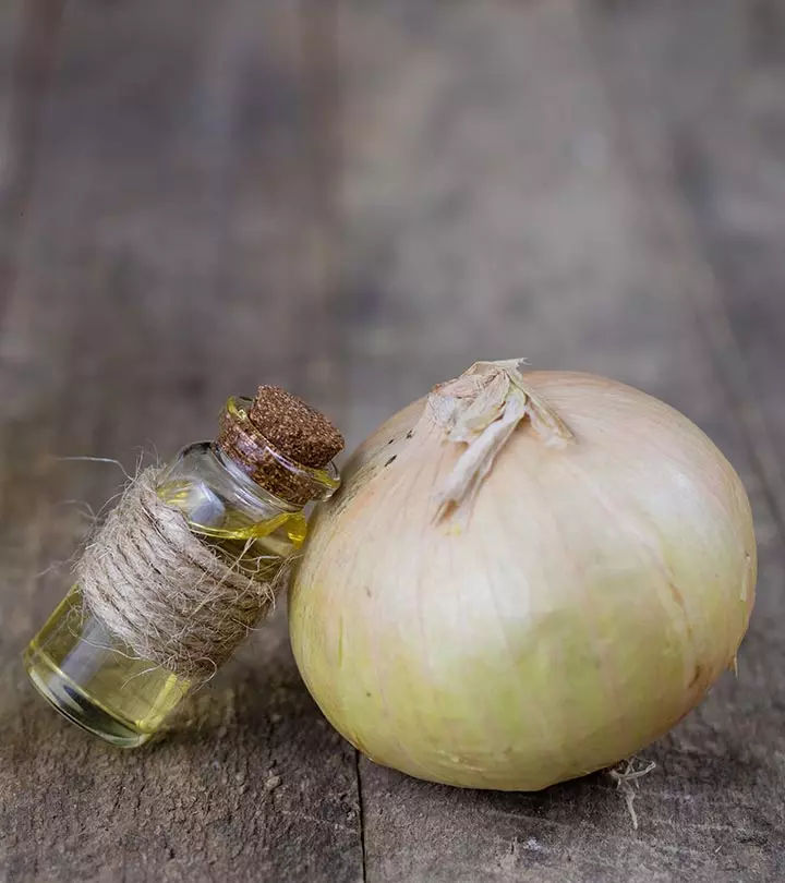 Allow onion juice to work its magic and watch the wondrous visible results unfold.