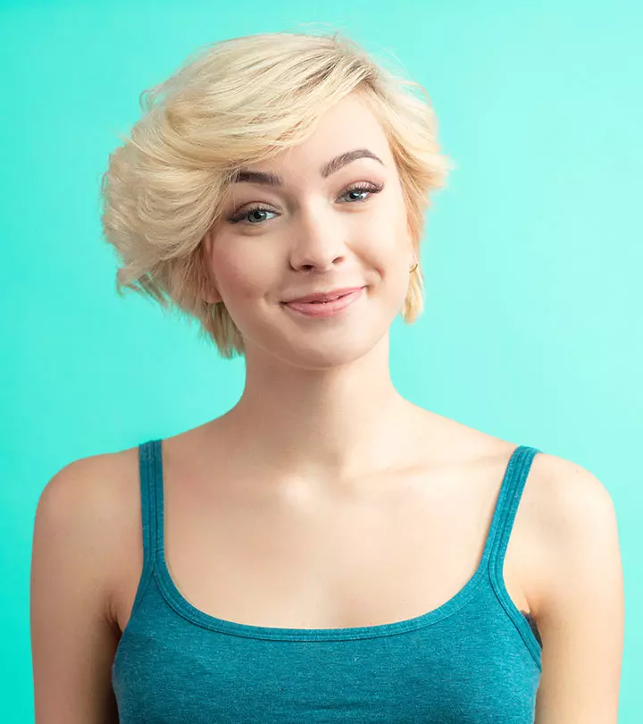 Experiment with short haircuts to bring out the best in your blonde hair.