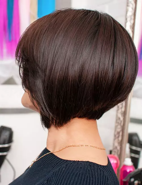 Inverted bob haircut