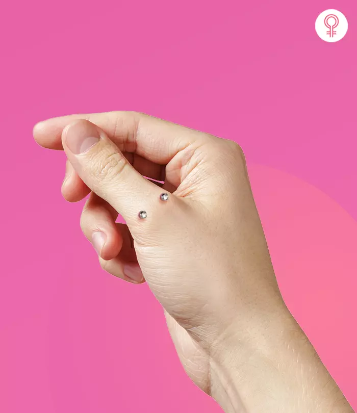 Adorn your hand with this unique piercing that is bound to make heads turn!