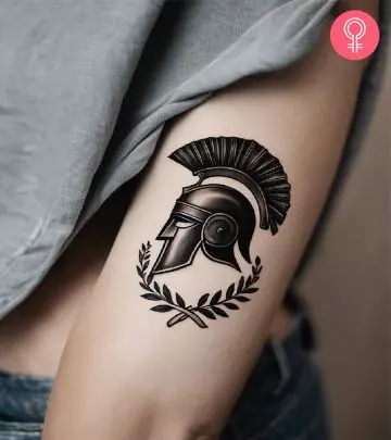 Own your fierce, passionate, and instinctive personality with these Greek warrior tattoos.