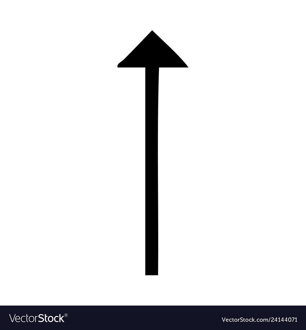 Flat symbol long arrow