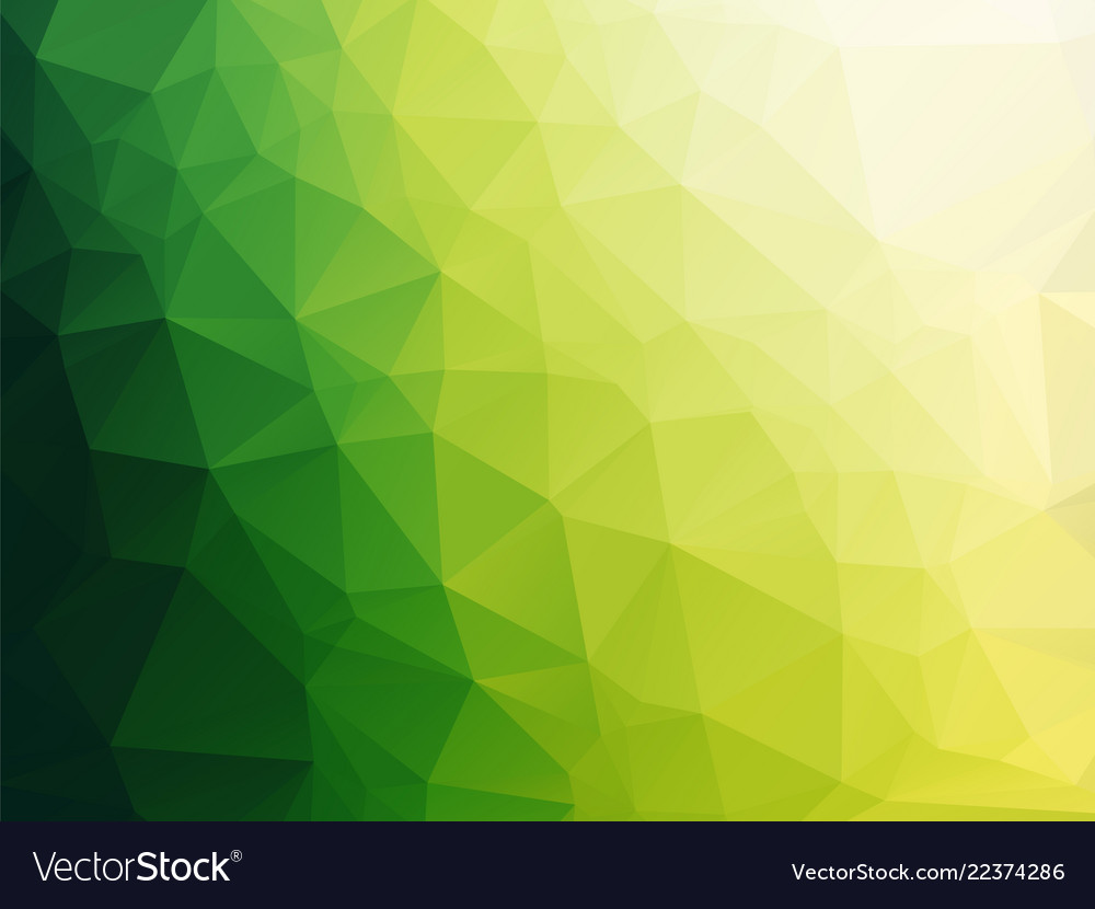 Simple bio green triangles background gradient Vector Image