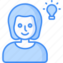 creative teaching, idea, innovation, thought, guidance, learning, content icon icon