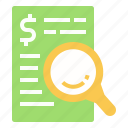 bill, business, finance, magnifier, magnifying glass, marketing, search