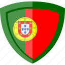 flag, shield, portugal