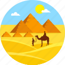 beach, camel, desert, egypt pyramid, landscape, summer, travel