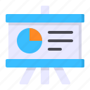 analytics, board, chart, graph, pie, presentation