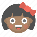 child, cute, emoji, face, girl, kid, little