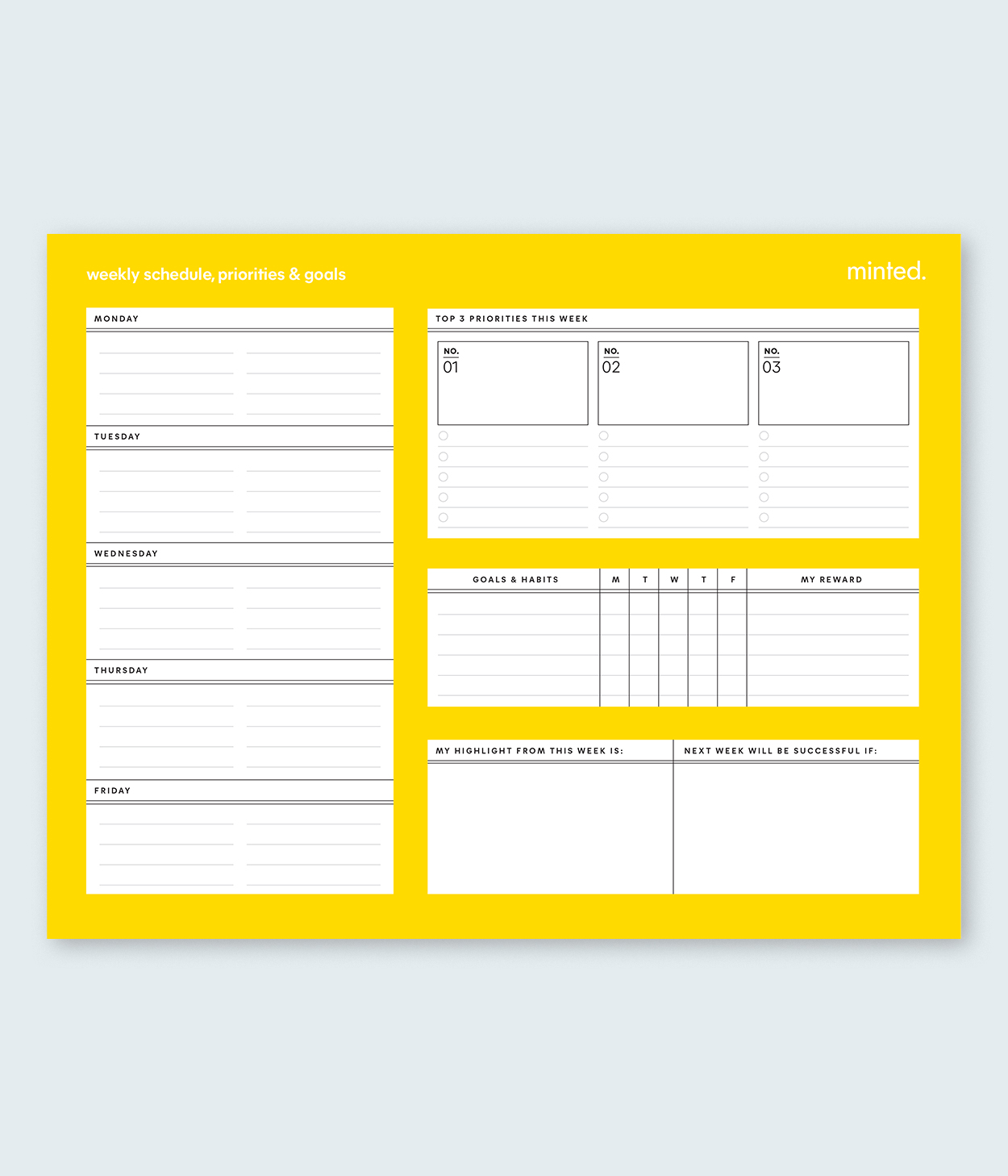 Weekly Schedule Sunshine