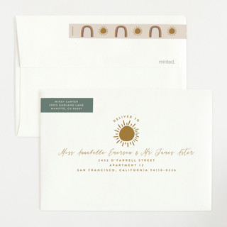 Cream color: envelope-skinnywrap-and-address-label