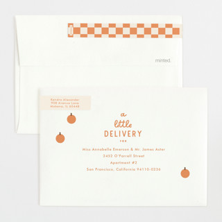 Pumpkin color: envelope-skinnywrap-and-address-label