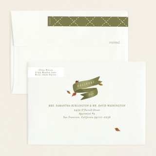 Moss color: envelope-skinnywrap-and-address-label