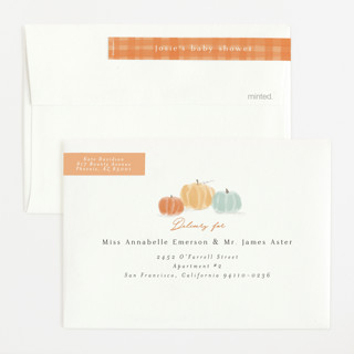 Pumpkin color: envelope-skinnywrap-and-address-label