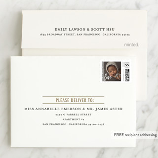 Gold Leaf color: FREE Recipient Addressing