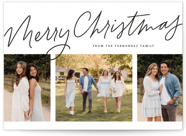 We Three Holiday Photo Cards