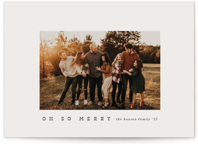 Wide Frame Holiday Photo Cards