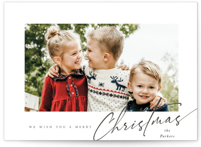 Clean Frame Holiday Photo Cards