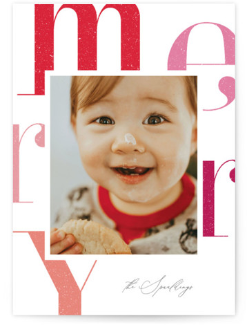 Big Merry Frame Holiday Photo Cards