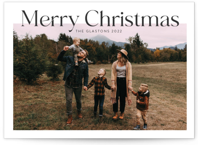 Modern Sky Holiday Photo Cards