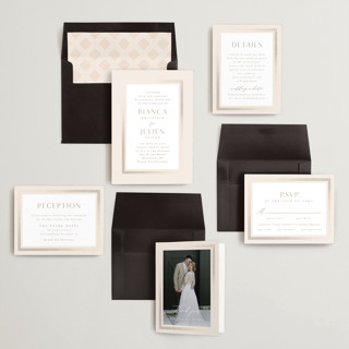 Latte color: Invitation Suite