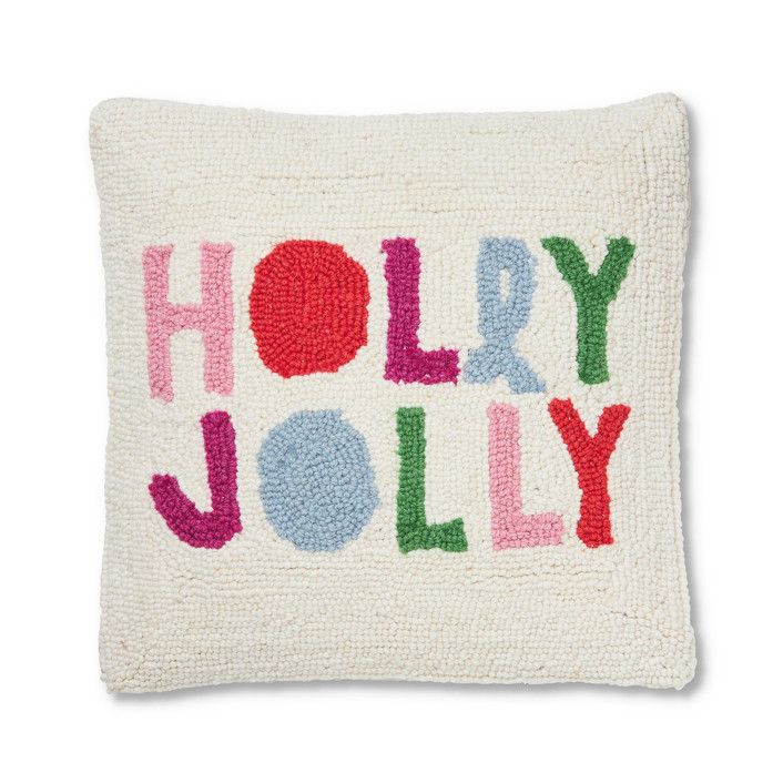 Holly Jolly Hook Pillow by Ampersand Design Studio