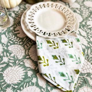 Small Pine Napkins, Set of 4 by Jenny Roberts