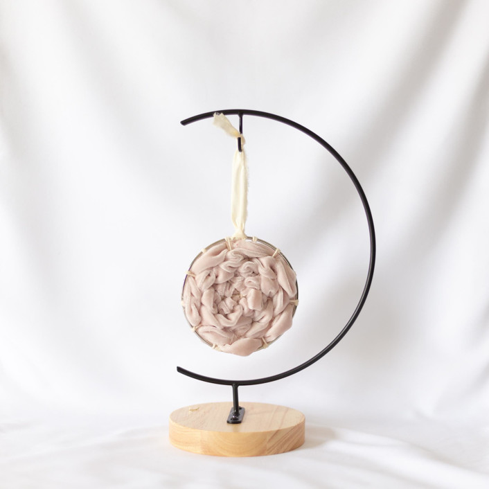 Woven Ornament | Velvet | Blush Pink by Ashley Hawke