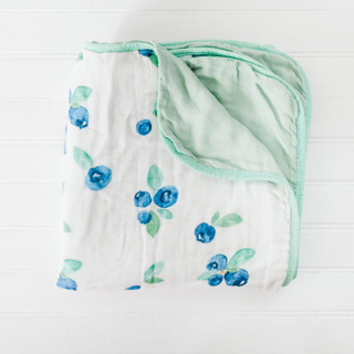 Blueberry Muslin Blanket by Allison Chavanelle