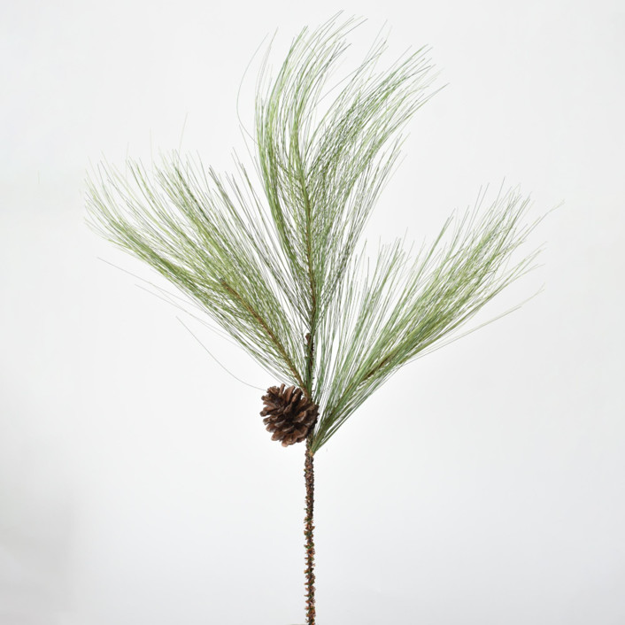 21 FAUX LONG NEEDLE PINE STEM WITH PINECONE - SET OF 3 by Jeremy Rice