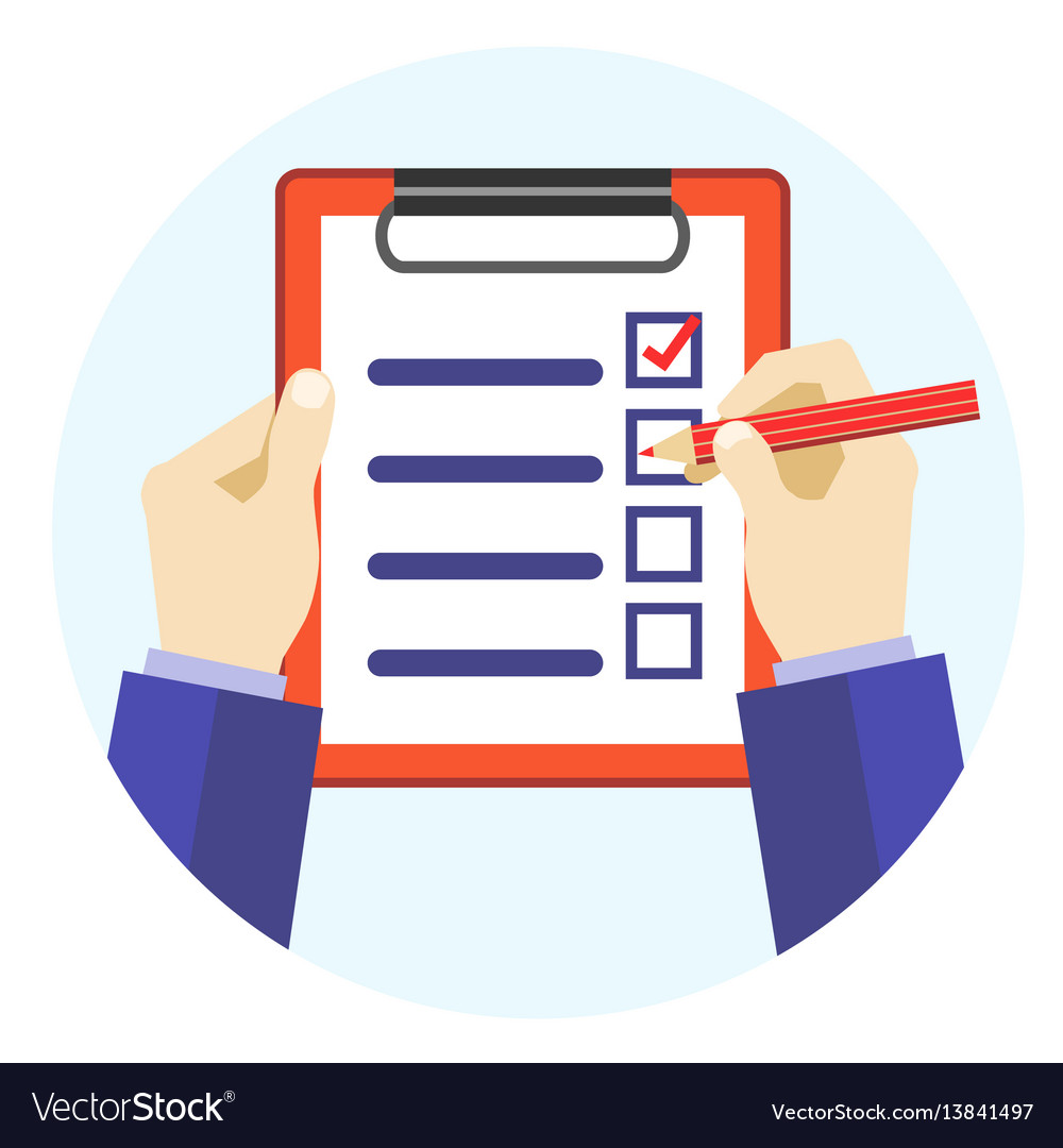 Checklist Cartoon Image