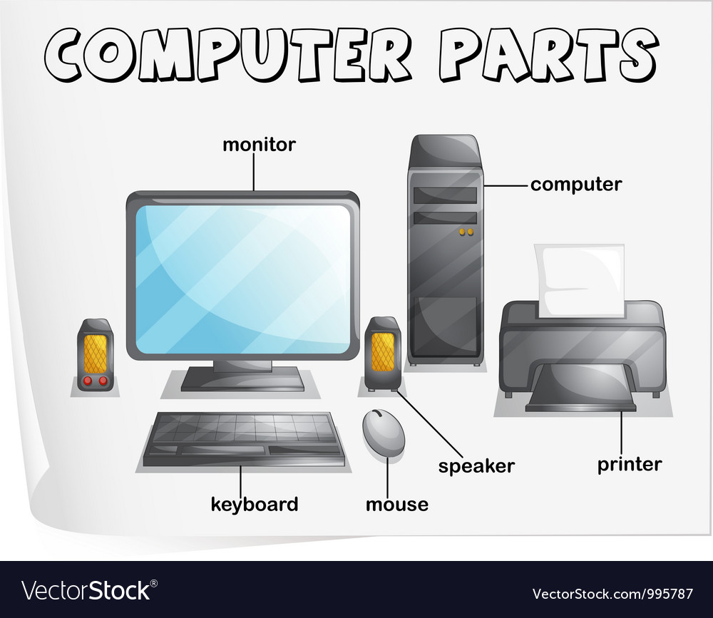 Parts Of A Computer Labelled Diagram | Images and Photos finder