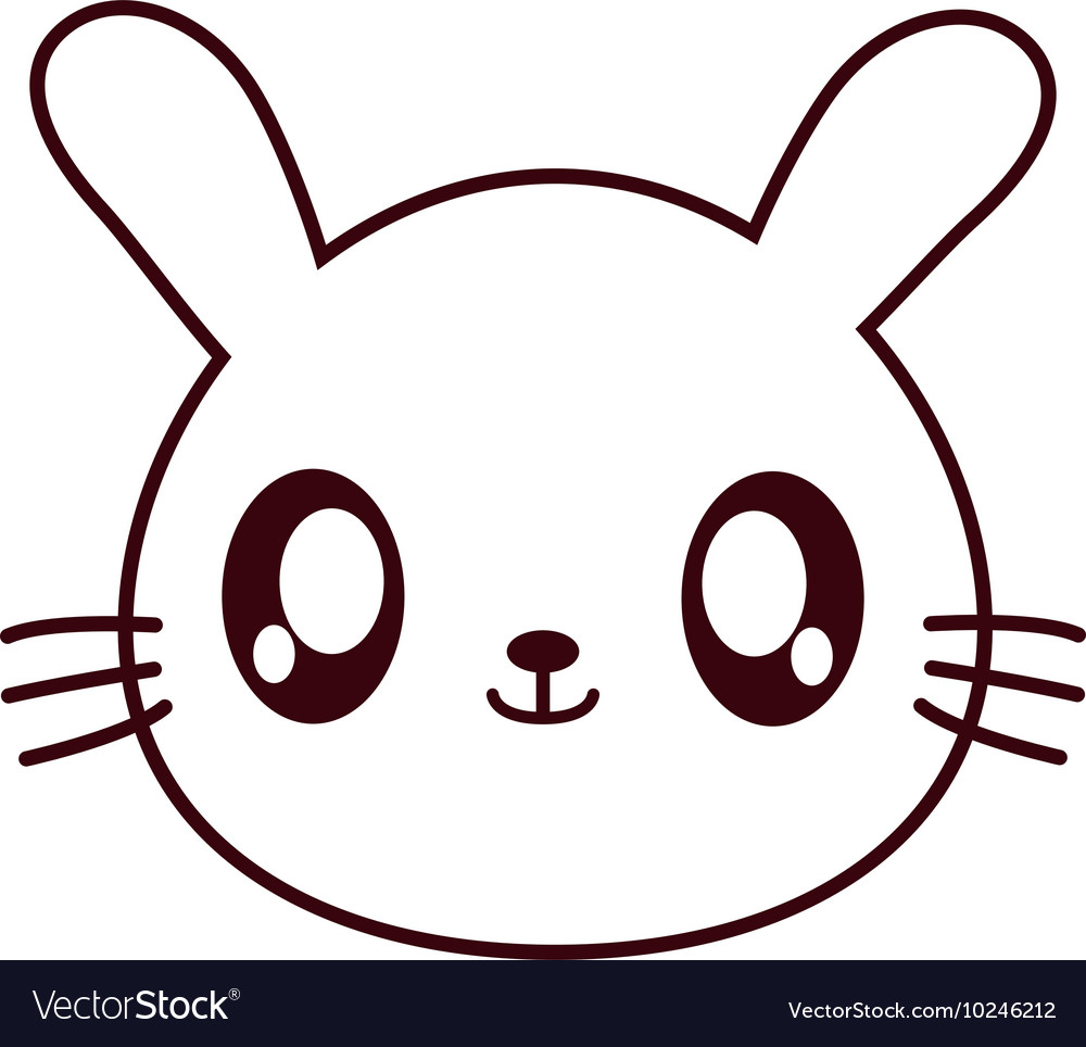 Rabbit kawaii cute animal icon