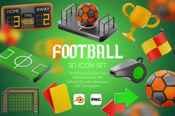 Fußball 3D Icon Pack