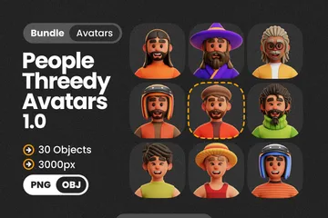 Meta People Avatars 3D Icon Pack