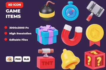 Objets de jeu Pack 3D Icon