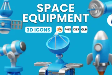 Equipo espacial Paquete de Icon 3D