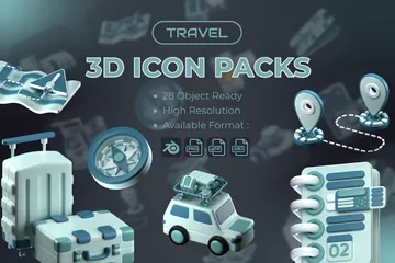 Viajar Paquete de Icon 3D