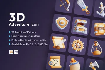 Adventure 3D Illustration Pack