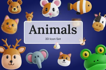 Animals 3D Icon Pack