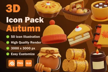 Automne Pack 3D Icon