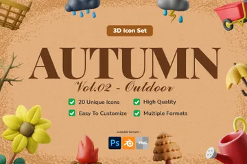 Autumn 3D Icon Pack