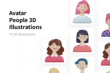 Avatar People 3D Illustration Pack