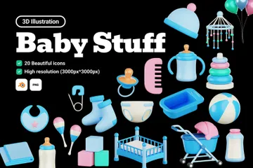 Baby Stuff 3D Icon Pack