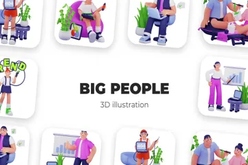 ビッグピープル 3D Illustrationパック