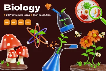 Biología Paquete de Icon 3D