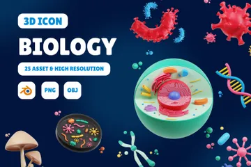 Biología Paquete de Icon 3D