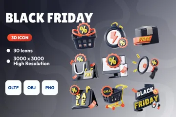 Black Friday 3D Illustration Pack